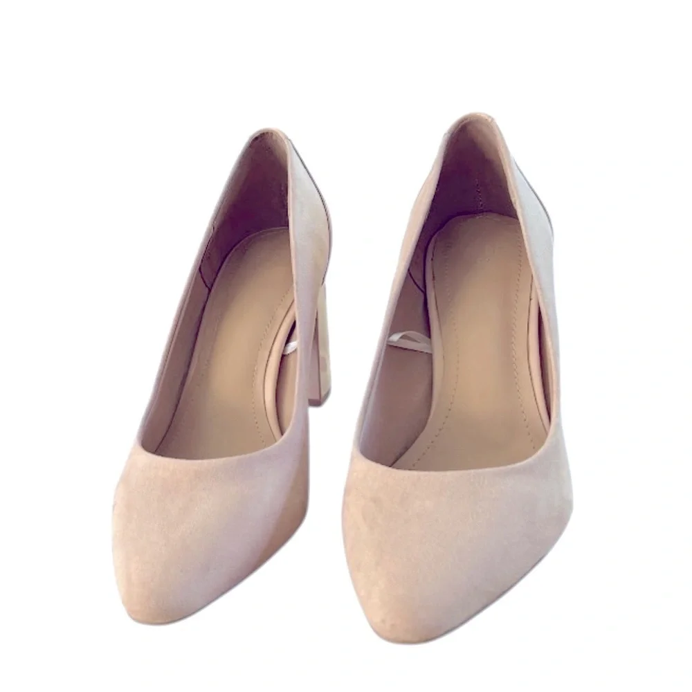 H&M - Court Shoes - Elegant beige Block Heel Pumps